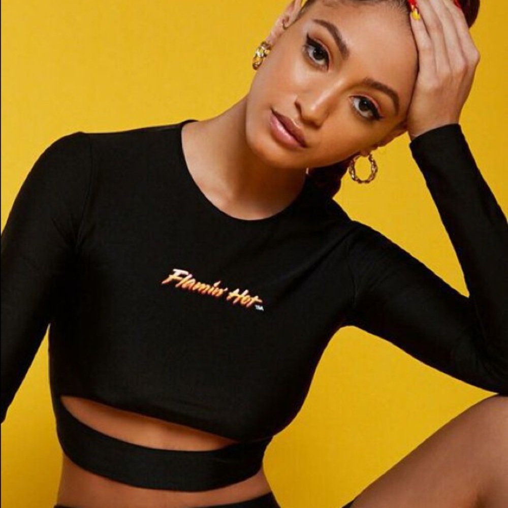 Forever 21 Cheetos crop top